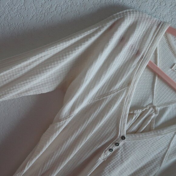 Free People We The Free Cream Thermal Size Small - Picture 4 of 8